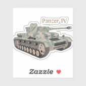 Panzer IV. Aufkleber (Blatt)