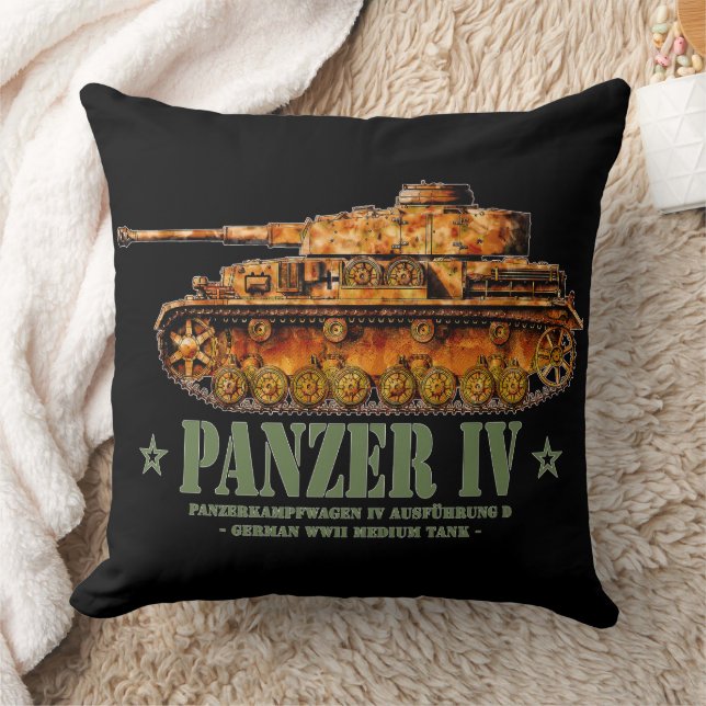 Panzer IV D Zweiter Weltkrieg Mittelalter Zweiter  Kissen (Decke)