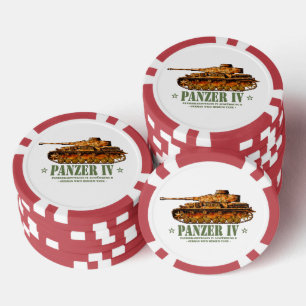 Panzer IV D Zweiter Weltkrieg Mittelalter Zweiter Pokerchips