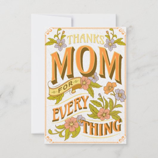 Panzer Mama für alles Dankeskarte (Vorderseite)