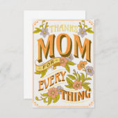 Panzer Mama für alles Dankeskarte (Vorne/Hinten)