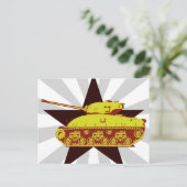 Panzer-Postkarte (Sternenexplosion) Postkarte (Stehend Vorderseite)