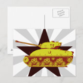 Panzer-Postkarte (Sternenexplosion) Postkarte (Vorne/Hinten)