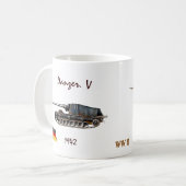Panzer. V Behälter - WW II Kaffeetasse (Vorderseite Links)