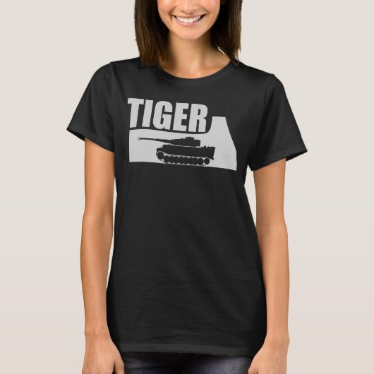 Panzer VI Tiger 1 Deutscher W2 2 T-Shirt (Vorderseite)