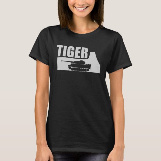 Panzer VI Tiger 1 Deutscher W2 2 T-Shirt (Vorderseite)