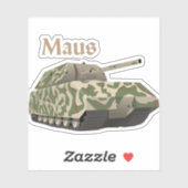 Panzer VIII Maus German WW2 Battle Tank Aufkleber (Blatt)