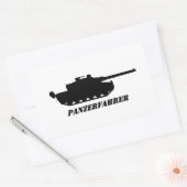 Panzerfahrer Rechteckiger Aufkleber (Umschlag)
