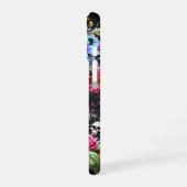 Panzerförmiger Schädel mit Blumenabdeckung iPhone 16 Hülle (Linke Seite)