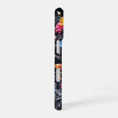 Panzerförmiger Schädel mit Blumenabdeckung iPhone 16 Hülle (Rechte Seite)