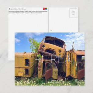 Panzerfriedhof, Asmara, Eritrea Reise-Postkarte Postkarte