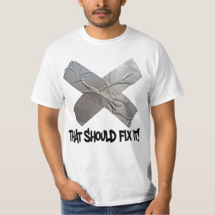 Panzerklebeband sollte es regeln T-Shirt