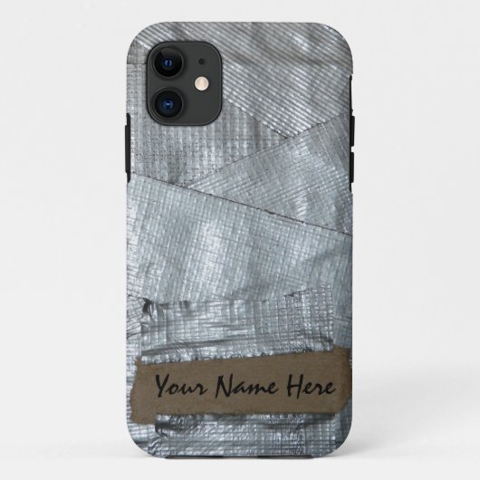 Panzerklebeband und zerrissener Pappumbau Case-Mate iPhone Hülle (Rückseite)