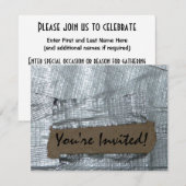 Panzerklebeband und zerrissener Pappumbau Einladung (Vorne/Hinten)