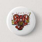 Panzerkrebs-Band Button (Vorderseite)