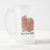 Panzerkrebs-Bier-Tasse Mattglas Bierglas (Links)
