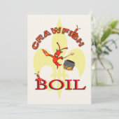 Panzerkrebs-Blutgeschwür-Party Einladung (Stehend Vorderseite)