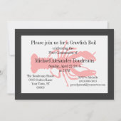 Panzerkrebs-/Hummer-Blutgeschwür-Party Einladungen (Rückseite)