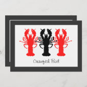 Panzerkrebs-/Hummer-Blutgeschwür-Party Einladungen (Vorne/Hinten)