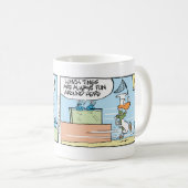 Panzerkrebs-lustiges Restaurant-Comic Kaffeetasse (VorderseiteRechts)