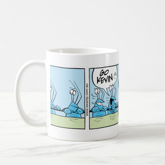 Panzerkrebs-lustiges Restaurant-Comic Kaffeetasse (Links)