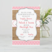 Panzerkrebs-Paar-Dusche Einladung (Stehend Vorderseite)