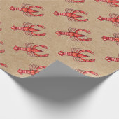 Panzerkrebs-Packpapier-Druck Louisianas Cajun Geschenkpapier (Ecke)