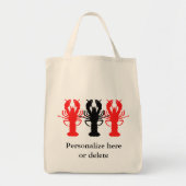 Panzerkrebs-Triolebensmittelgeschäft-Tasche Tragetasche (Vorne)