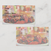 Panzerkrebse am Gipfel-Austern-Haus Visitenkarte (Vorne/Hinten)