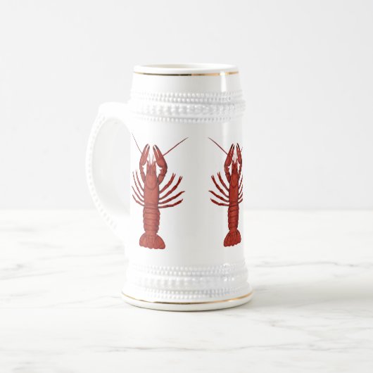 Panzerkrebse Bierglas (Vorderseite Links)