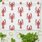 Panzerkrebse Louisianas Cajun Geschirrtuch (Gefaltet)