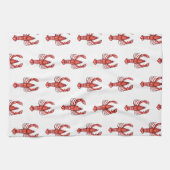 Panzerkrebse Louisianas Cajun Geschirrtuch (Horizontal)