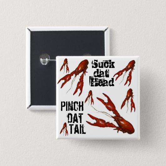 Panzerkrebse sind zum Kotzen-dat-köpfiger Button (Vorne & Hinten)