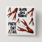 Panzerkrebse sind zum Kotzen-dat-köpfiger Button (Vorderseite)