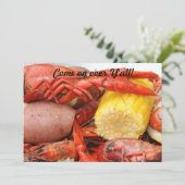 Panzerkrebseinladung Einladung (Stehend Vorderseite)