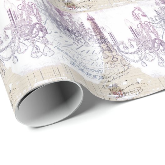 Panzerleuchter paris eiffturm geschenkpapier (Rolleneckpunkt)