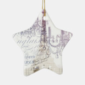 Panzerleuchter paris eiffturm keramikornament (Rechts)