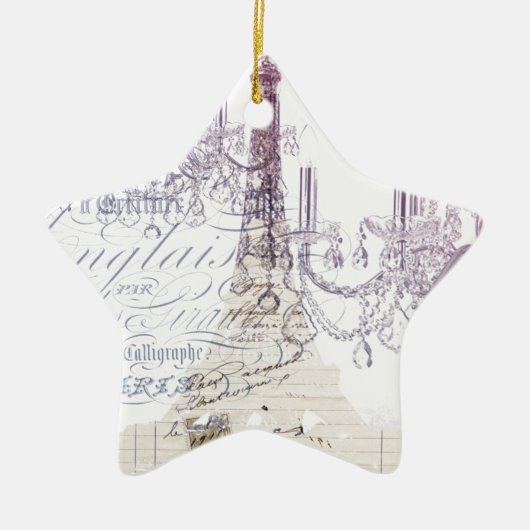 Panzerleuchter paris eiffturm keramikornament (Vorne)