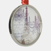 Panzerleuchter paris eiffturm silbernes ornament (Rechts)