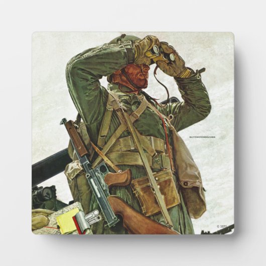 Panzerpatrouille Fotoplatte (Vorderseite)