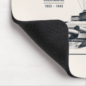 Panzerschiff Deutschland-Mausepad Mousepad (Ecke)