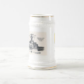 Panzerschiff Deutschland Stein Bierglas (Mittel)