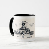 Panzerschiff Deutschland Tasse (Vorderseite Links)