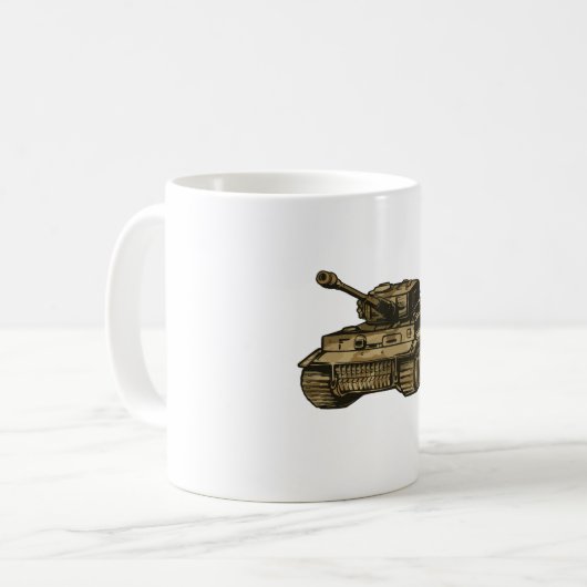 Panzertank Kaffeetasse (Vorderseite Links)