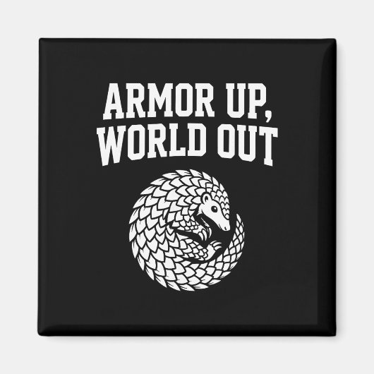 Panzerung Welt Außenseiter Pangolin Introvertierte Magnet (Vorne)