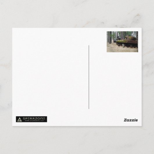 PANZERWALD POSTKARTE (Rückseite)