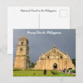 Paoay Church of the Philippines Postcard Postkarte (Vorne/Hinten)