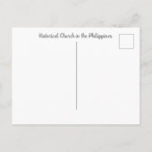 Paoay Church of the Philippines Postcard Postkarte (Rückseite)