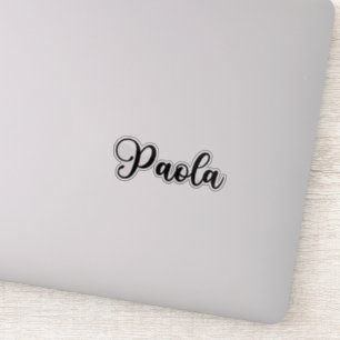 Paola Name - Handgeschriebene Kalligrafie Aufkleber