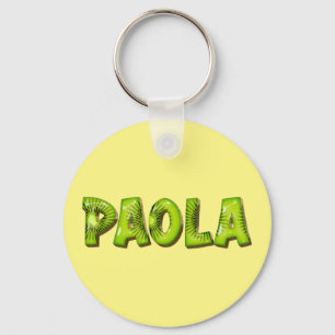 Paola Name Kiwi Design Schlüsselger Schlüsselanhänger